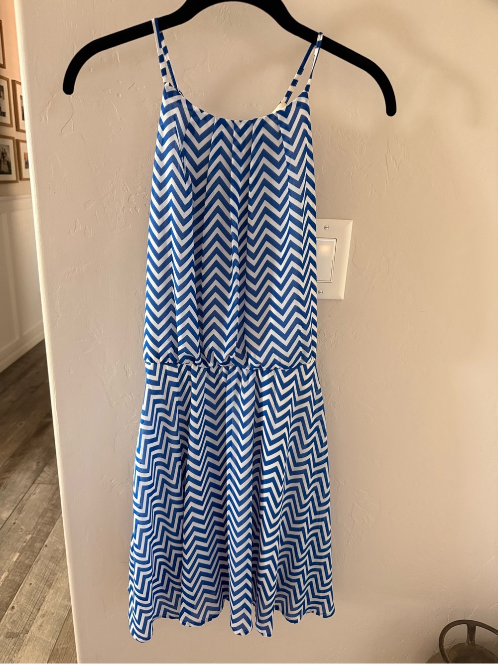 Women’s blue  Chevron One-Piece Dress